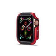 LAZYODD適用蘋果手表S11保護(hù)套applewatch10/9/8/7/6/5/4/SE2硅膠內(nèi)襯加鋁合金二合一金屬保護(hù)殼ultra3殼 紅色（鋁合金+TPU） 40MM表盤【適用6/5/4/新SE2/1】