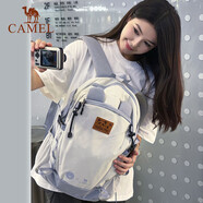 駱駝（CAMEL）大容量書包男女戶外徒步登山包輕便旅行雙肩包173BB02002A雪柔紫