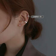 銀奧925純銀耳夾女2025新款潮無(wú)耳洞耳環(huán)簡(jiǎn)約耳釘耳骨耳飾生日禮物女 三線(xiàn)耳骨夾 一對
