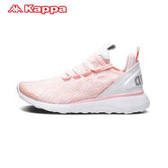 Kappa情侶女子運動(dòng)鞋透氣輕質(zhì)跑鞋跑步鞋新品K0825MQ85 淺玫瑰粉/漂白-526 35