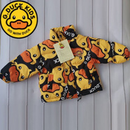 G.duckg.duck小黃鴨兒童羽絨服專(zhuān)柜正品冬裝新款男女童白鴨絨保暖外套潮 黃色 滿(mǎn)印覆膜面料 150 適合身高1.4米左右