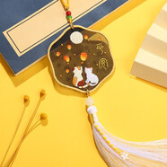 東方美繡新款平安符刺繡蘇繡diy創(chuàng)意禮物繡品歐根紗車(chē)掛件自己手工飾品 心語(yǔ)心愿【刺繡材料包】