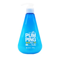 竹鹽韓國LG竹鹽倍瑞傲pumping派繽牙膏285g 按壓式牙漬清口氣減異味 1瓶裝 285g 冰藍薄荷