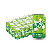 百事可樂(lè) 美年達(dá) Mirinda 青蘋果 汽水 碳酸飲料 330ml*24聽 百事出品 