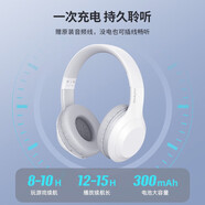 聯(lián)想（Lenovo）頭戴式無(wú)線(xiàn)藍牙耳機電競游戲重低音樂(lè )運動(dòng)降噪通用蘋(píng)果小米手機 TH10白色