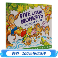 英文原版繪本 Five Little Monkeys Sitting In A Tree 五只小猴坐在樹上 平裝 廖彩杏書單 第十三周 可搭jumping on the bed