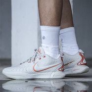 耐克（NIKE）Lebron 21 勒布朗21代 白色 防滑耐磨低幫輕便休閑運動(dòng)籃球鞋 FV2346-001白橙 44 (280mm)