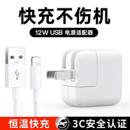 原奘 適用蘋(píng)果ipad充電器數據線(xiàn) mini5/air/2/3/4 iphone xs/xr/8p/6s/5s 7快充平板手機充電線(xiàn)12w 12w快充頭+線(xiàn)1m
