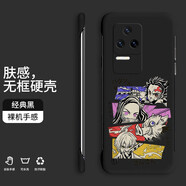 小寸心 紅米k40s手機殼 k40s保護套防摔超薄散熱無(wú)邊框二次元個(gè)性動(dòng)漫創(chuàng  )意潮牌男女硬殼 【經(jīng)典黑-鬼滅】
