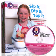 柯林斯大貓自然拼讀：粉色A級別 全8冊 英文原版 Collins Big Cat Pink 1A（帶CD）幼兒進階閱讀 自然拼讀教材 級別1A