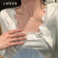 Lnieer999足銀星星項(xiàng)鏈女士輕奢鎖骨鏈2025新款小眾高級(jí)感氣質(zhì)頸鏈配飾 星星微鑲項(xiàng)鏈【999足銀】
