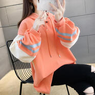 御仕達秋冬裝斤特女裝超大號胖妹妹mm衛衣女外套 桔色（大版） 9916- 薄款 2XL 250-300斤