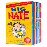 大內(nèi)特1-8冊(cè)盒裝 英文原版 Big Nate 8-book Box Set 我們班有個(gè)搗蛋王漫畫(huà)搞笑故事集 兒童章節(jié)橋梁書(shū)英語(yǔ)讀物小屁孩日記作者推薦 大內(nèi)特1-8冊(cè)盒裝（瑕疵 僅盒子破損）