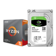 AMD 銳龍 5 3600處理器 (r5) 7nm CPU+希捷 2TB 256MB 7200RPM 臺式機機械硬盤