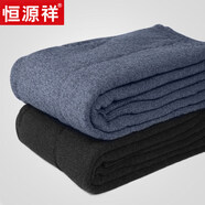 恒源祥中老年【100%羊毛褲】女加厚棉褲冬季媽媽三層加絨修身防寒保暖褲
