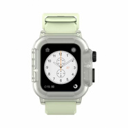 例米 適用蘋(píng)果手表iwatch9/8/7/6/5/4潛水表帶apple watch8防水套防水殼腕帶八代 14# 全夜光 適用Apple Watch4/5/6代【44mm】