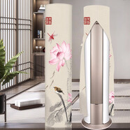 家工場(chǎng)空調罩防塵罩圓柱形柜機中式格力美的海爾空調罩立式開(kāi)機不取通用 荷念 開(kāi)機不取】3P適高180cm及以上