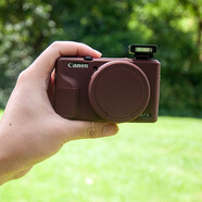 JUNESTAR適用Canon佳能EOS R50硅膠套相機包g7x3保護套軟套R5II防塵便攜防摔防刮花可愛通便攜防磨撞 G7X3咖啡色硅膠套帶鏡頭保護蓋款+送鋼化膜