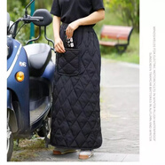 【抖音同款】電動(dòng)車(chē)擋腿被擋風(fēng)被冬新款防水護腿腰半身裙防風(fēng)罩防寒保暖護膝蓋 菱形防水加厚加棉