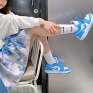 耐克（NIKE） air jordan 1 耐克男鞋春季新款女鞋aj1低幫板鞋休閑籃球鞋 AO9944-441 北卡藍(lán) 41