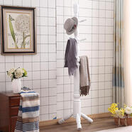 鑫友利 鑫友利中式全實(shí)木衣架落地臥室掛衣架家用衣服架子辦公室 大號-白色