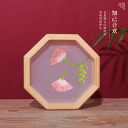 繡魁新款印花刺繡DIY八角框創(chuàng)意禮物飾品蘇繡小件自己制作手工刺繡 知己合歡【棉線+材料包+框】