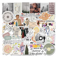 日美新100張Taylor Swift霉霉新專(zhuān)輯封面海報個(gè)性創(chuàng  )意貼紙手機電腦貼畫(huà) 50張霉霉新專(zhuān)輯封面貼紙B款 重復