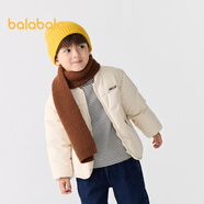 巴拉巴拉童裝兒童棉服男童女童外套冬裝棉衣繡花寶寶衣服 淺卡其50311 120