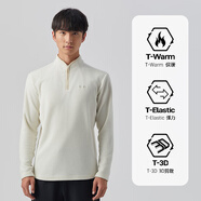 探拓（TECTOP）抓絨衣男女立領(lǐng)打底衫加厚保暖衛衣沖鋒衣內膽保暖衣服 男款馥月白【升級款】 M