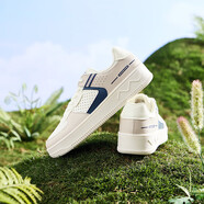 361°運動(dòng)男鞋秋冬季情侶復古厚底增高小白休閑板鞋子男672426611-3