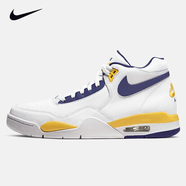 耐克（NIKE）男鞋 春新款A(yù)IR FLIGHT AJ4兄弟款實(shí)戰(zhàn)籃球鞋氣墊緩震運(yùn)動(dòng)休閑鞋 BQ4212-102/白藍(lán)黃 42