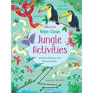 擦干凈叢林活動 兒童趣味益智圖畫書 筆控練習(xí) Wipe-Clean Jungle Activities Usborne 進(jìn)口原版 英文