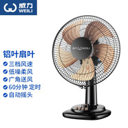 威力 電風(fēng)扇臺(tái)式家用學(xué)生宿舍風(fēng)扇臺(tái)式臺(tái)扇14英寸16英寸大風(fēng)力電扇搖頭定時(shí)辦公室臺(tái)立式小風(fēng)扇 14英寸金屬葉【強(qiáng)風(fēng)+三檔調(diào)節(jié)+搖頭定時(shí)】