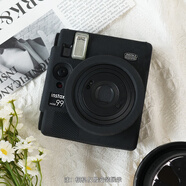JUNESTAR適用于富士拍立得mini90相機包mini12硅膠保護套Instax Mini40EVO相機殼攝影防摔皮套 硅膠保護套-mini99-黑色