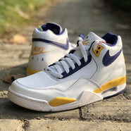 耐克（NIKE）男鞋 春夏新款運(yùn)動(dòng)鞋AIR FLIGHT 89氣墊休閑鞋AJ4兄弟款籃球鞋 BQ4212-102/AJ4兄弟款/紫金湖人 39