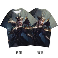 云薔lol衣服短袖t恤男女神王諾手佛耶戈劍姬亞索盲僧卡莎 31_詭術(shù)妖姬樂(lè )芙 3XL 160-185斤