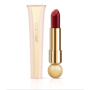 周仰杰（Jimmy Choo） 2020彩妝新品口紅唇膏緞光緞面蛇紋雕花七夕禮物520禮物 002#紅棕色