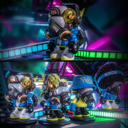 卡趣悠變色龍9代盲盒手辦玩具桌面擺件第九代涂鴉龍系列臟辮龍收藏禮物 變色龍第9代系列8只裝【不重復(fù)】