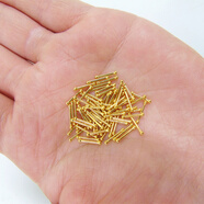 芙蕖999黃金耳釘迷你小黃金耳釘男女款養(yǎng)耳棒 約0.17克10mm【單只】