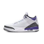 耐克（NIKE） aj3 男鞋女鞋 Air Jordan 3 小閃電白酒紅紅雀 復(fù)古籃球鞋 DM0967/CT8532-105白紫 36 GS