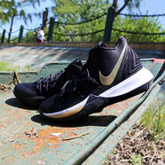 耐克（NIKE）男鞋 Kyrie 5 黑橙歐文5代全新氣墊實戰(zhàn)籃球鞋運動休閑鞋 AO2919-AO2918-007 黑金 40