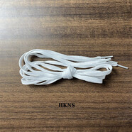 HKNS適配安··踏耐··克跑鞋通用圓形運動(dòng)鞋帶扁平水花輕狂橫掃C37毒刺 扁平白色 120cm