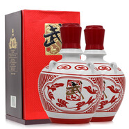 武酒甘肅武酒壇藏十年壇藏十號(hào)濃香型l禮盒裝白酒 52度 500mL 2瓶