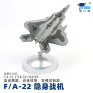 terebo特爾博 1:100F22模型合金F-22猛禽隱身飛機(jī)模型戰(zhàn)斗機(jī)仿真航模成 1：F22猛禽（升級(jí)版）