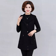 歌班婭中年馬甲女背心薄款春秋連帽女裝背心中長(cháng)款女式馬夾外套 黑色 僅剩19件 3XL 建議120-135左右