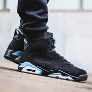 耐克（NIKE）男鞋Air Jordan 6代 AJ6男子運(yùn)動(dòng)休閑運(yùn)動(dòng)籃球鞋384664-006 384664-006 黑藍(lán) 黑北卡 43