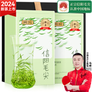 贡苑绿茶信阳毛尖茶叶 贡鲜特级250g新茶明前春茶嫩芽散装自己喝