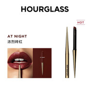 Hourglass金管唇膏口紅 精致唇妝質(zhì)感金兔方管固體唇膏黃金煙管唇膏小金管 At Night濃烈磚紅