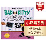 小壞貓不喜歡玩電子游戲 英文原版 Bad Kitty Does Not Like Video Games Nick Bruel 搭小壞貓不喜歡感恩節(jié) 小狗 糖果 下雪