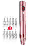 YISUER 納米電動微針導(dǎo)入儀器微晶家用mts中胚精華原液修復(fù)祛痘印痘 坑 粉色+10枚頭默認(rèn)圓晶 其它備注